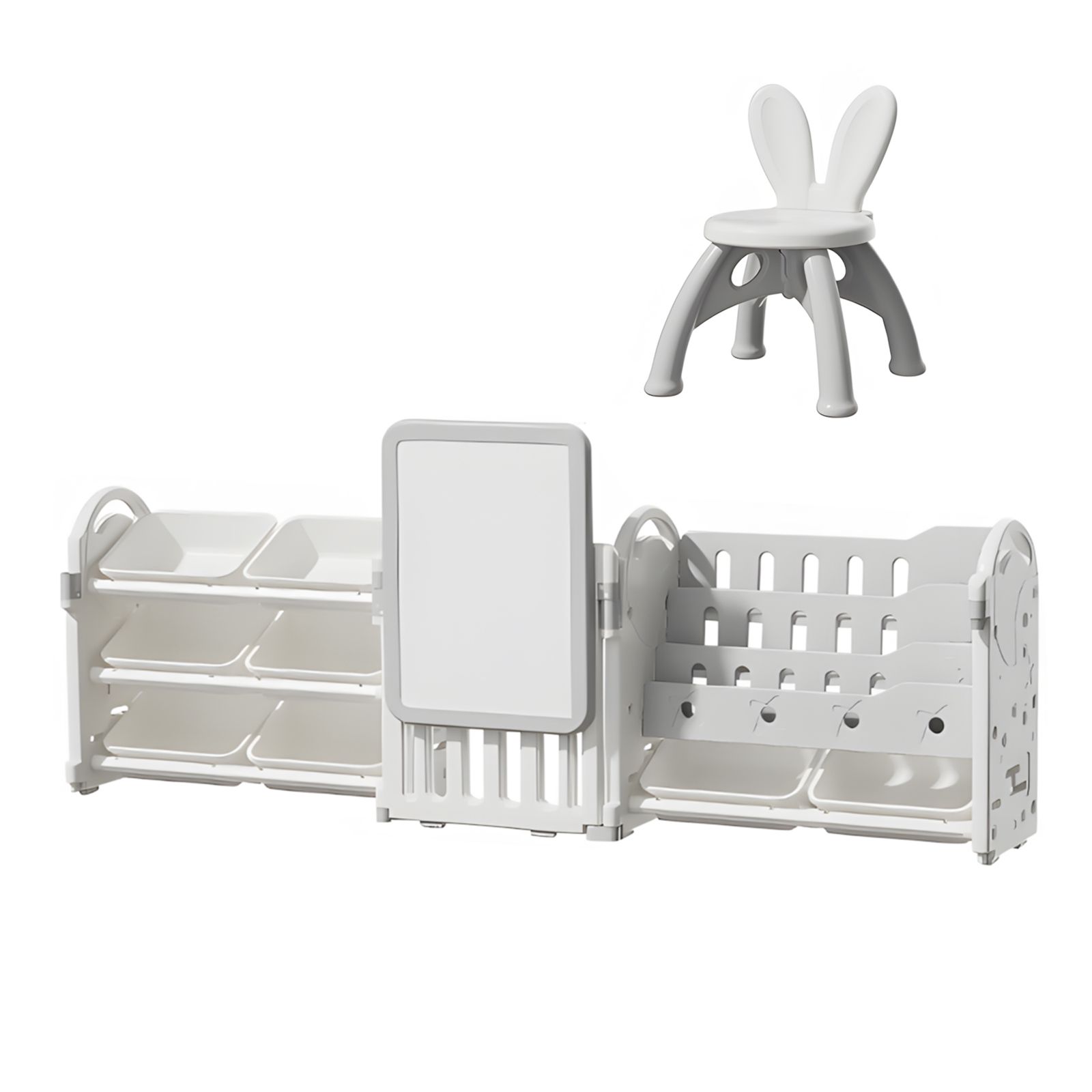 おもちゃ 収納 ラック 3段 棚なし おもちゃ箱 おもちゃ収納3段ラック 絵本棚 スリム グレー ホワイト オモチャ収納 おしゃれ ワイドタイプ 大容量 組立カンタン こども キッズ 入学 入園 新生