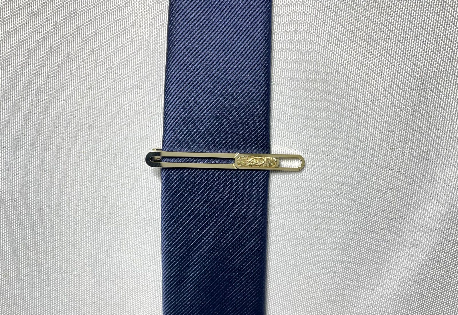 美品 S.T.Dupont デュポン Dロゴ くり抜きデザイン ゴールドメタリック