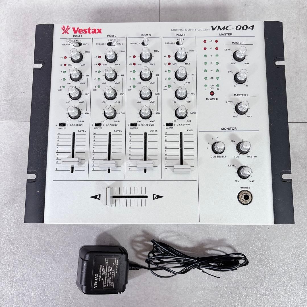 Vestax VMC-004 DJミキサー　通電未確認 DJミキサー VESTAX VMC-004 通電確認済み - メルカリ
