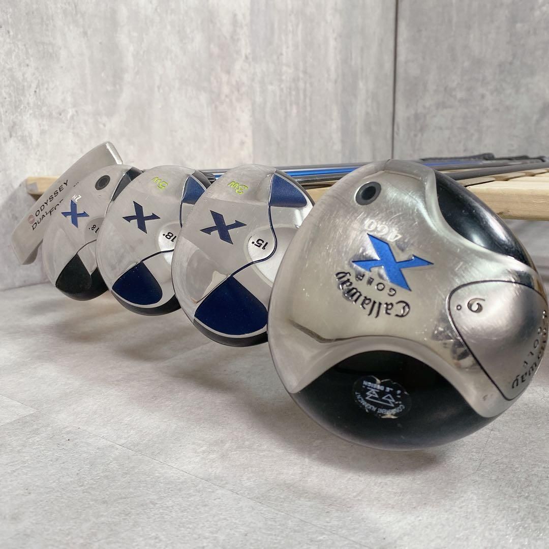 V618 キャロウェイ X メンズ ゴルフクラブ フルセット 14本 初心者 青