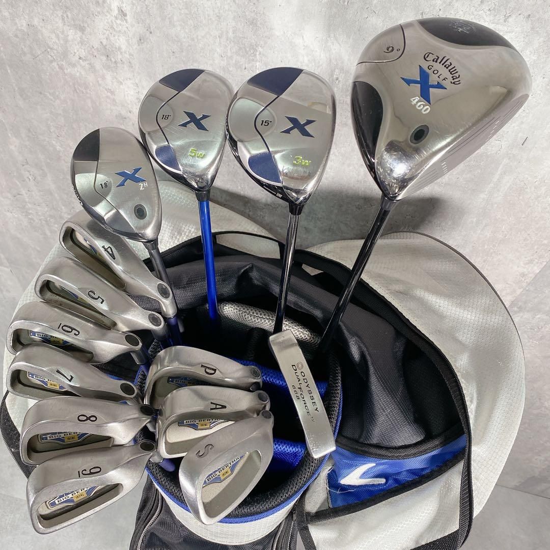 V618 キャロウェイ X メンズ ゴルフクラブ フルセット 14本 初心者 青