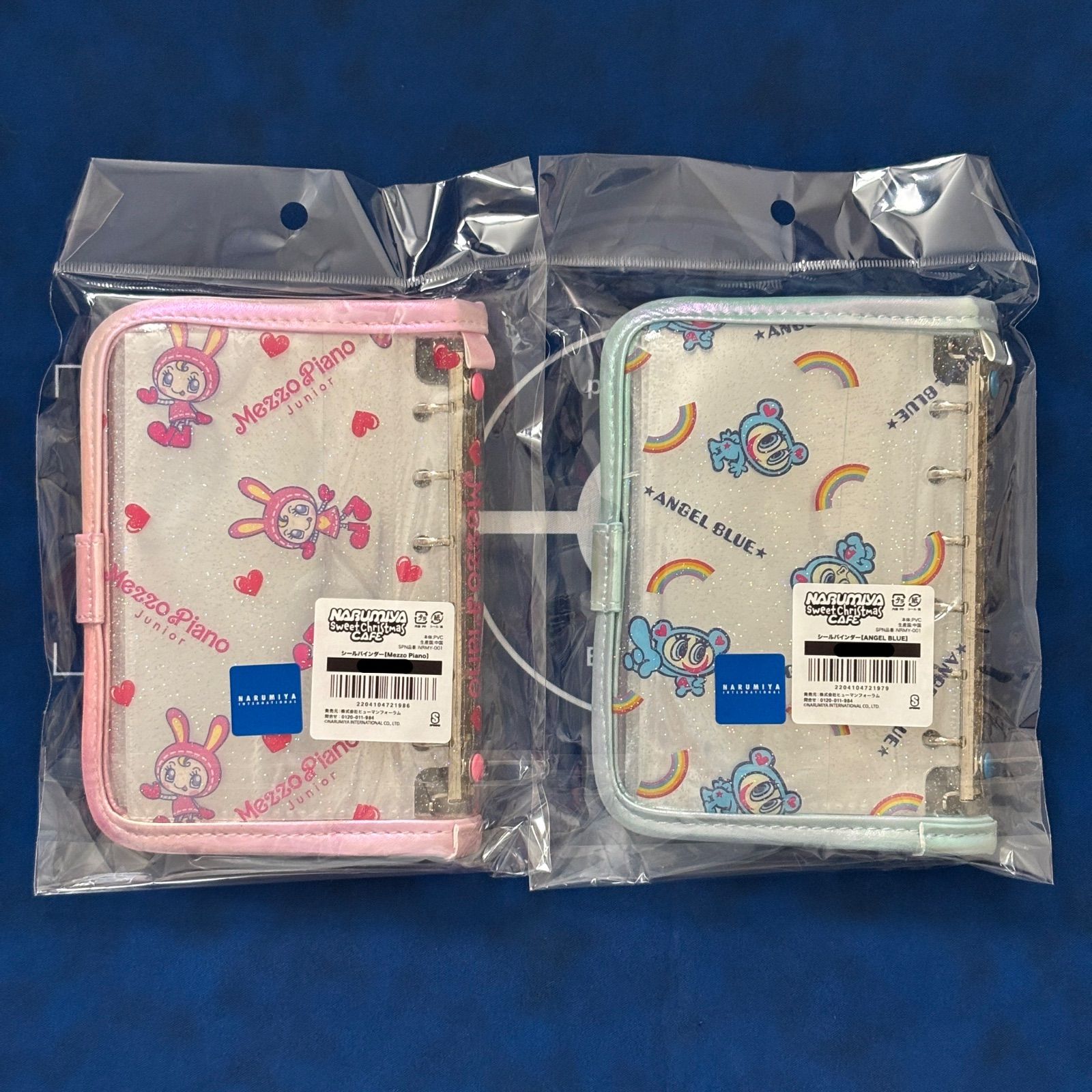 ナルミヤカフェ エンジェルブルー メゾピアノ ベリエ シール帳 シール