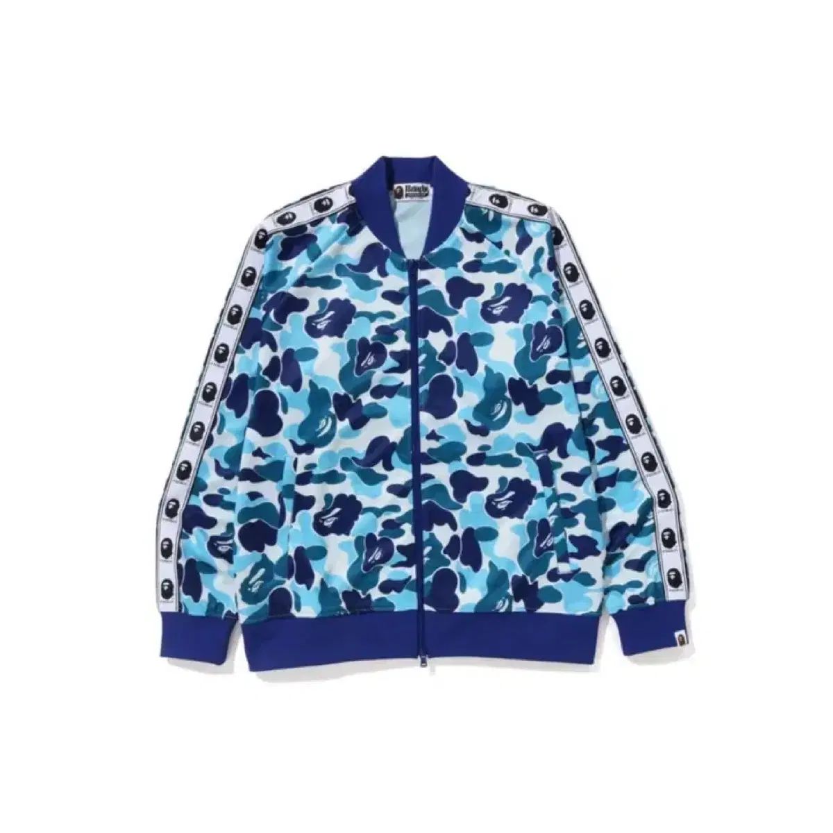 A BATHING APE ABC ブルー カモフラ ジャージ ジップアップ M - メルカリ