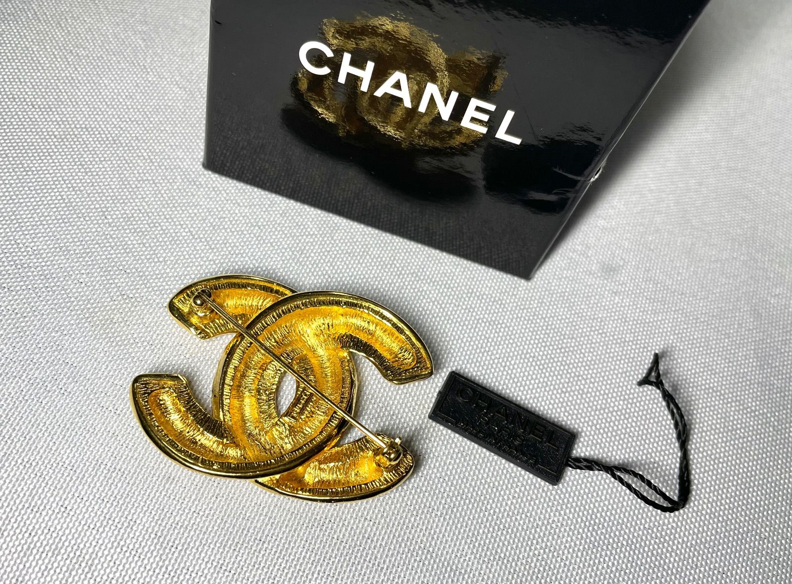 美品 CHANEL シャネル ココマーク マトラッセ ヴィンテージ ブローチ