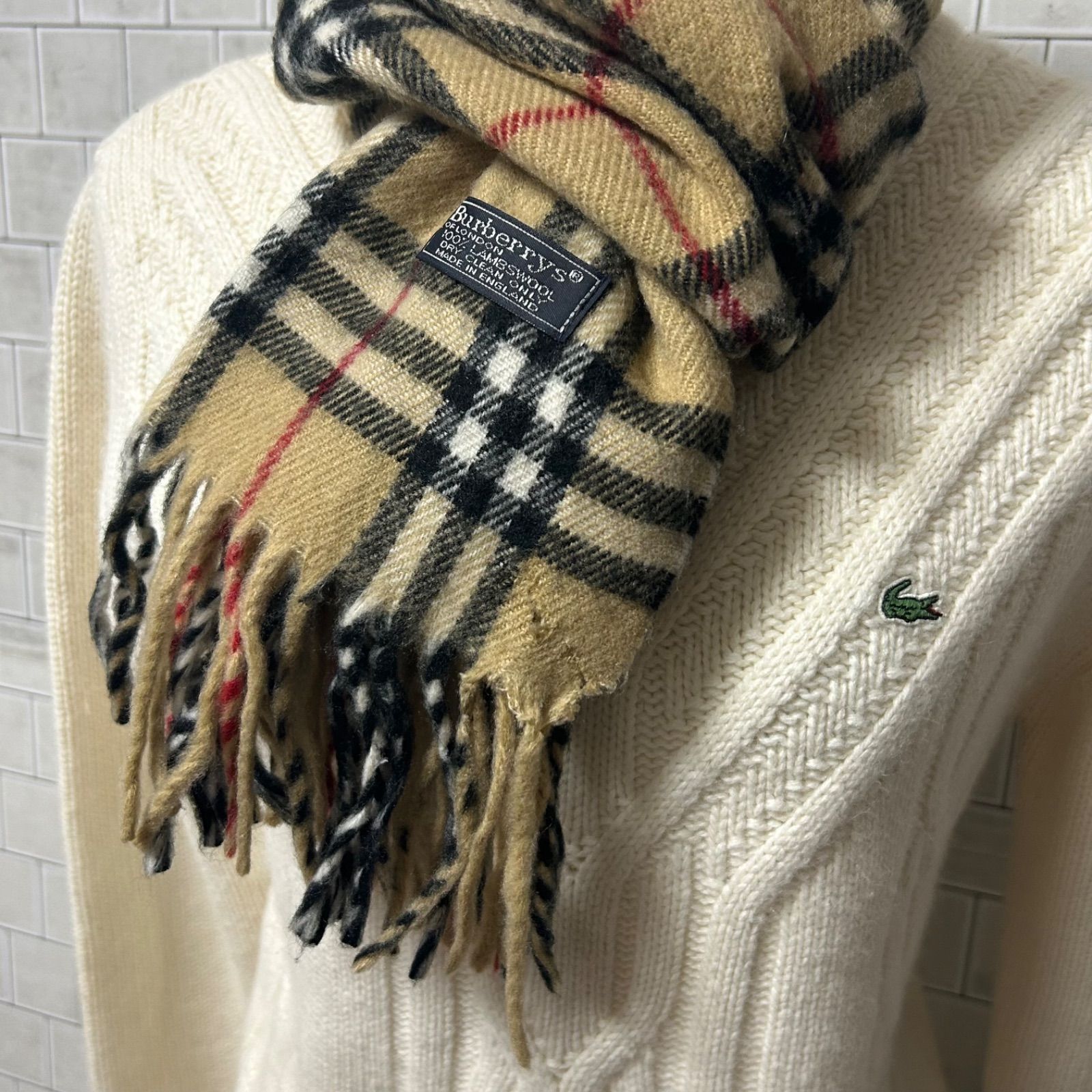 Burberrys london バーバリー ロンドン ラムウール100％ ノバチェック