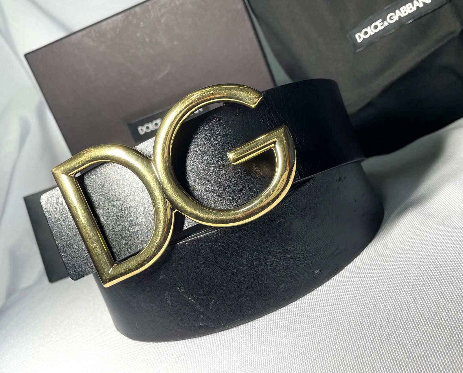 ドルチェ&ガッバーナ クロスDGバックル ベルト 100cm/40INCH ドルチェ&ガッバーナ クロスDGバックル ベルト 100cm/40INCH ドルチェ
