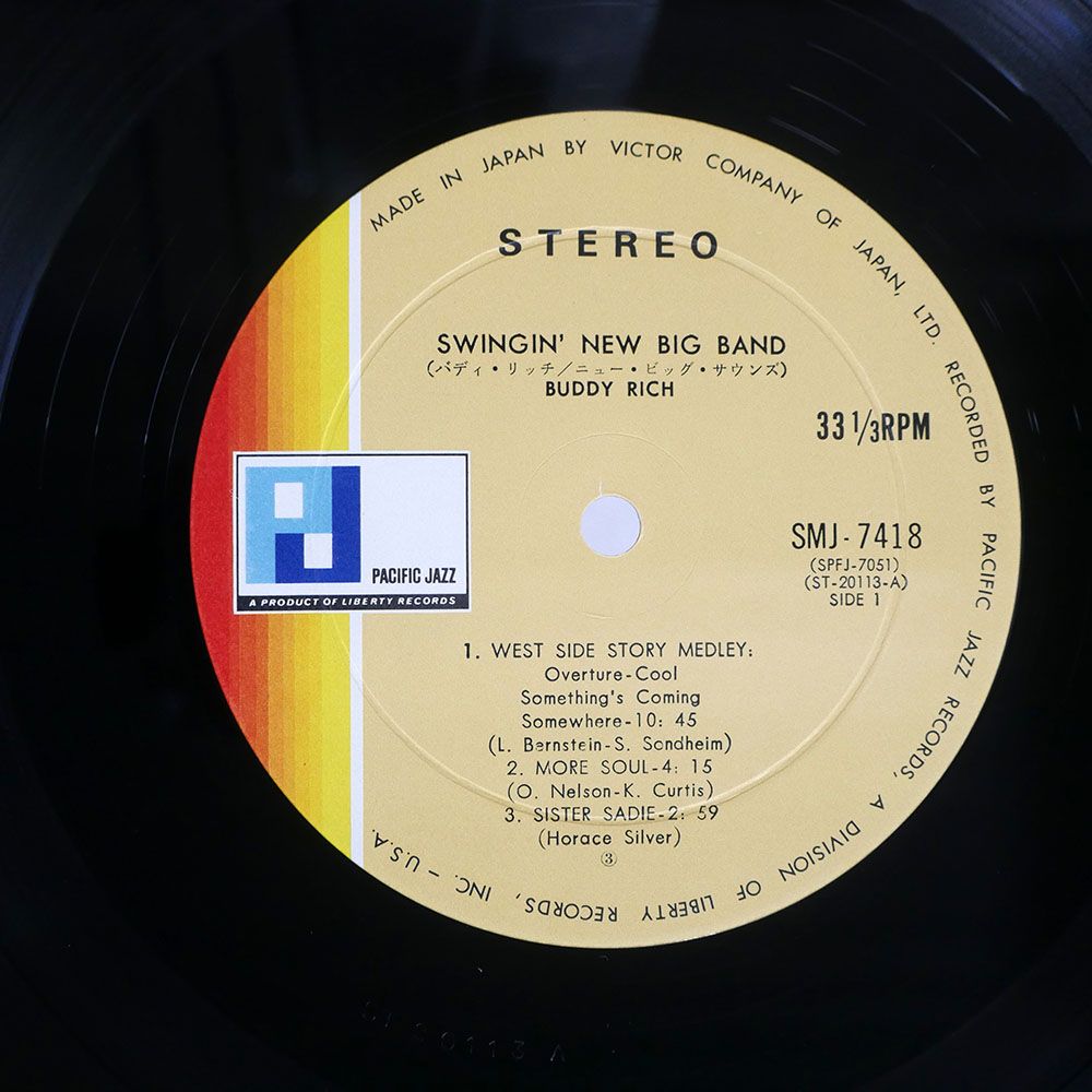 国内盤 BUDDY RICH/SWINGIN' NEW BIG BAND/PACIFIC JAZZ LP