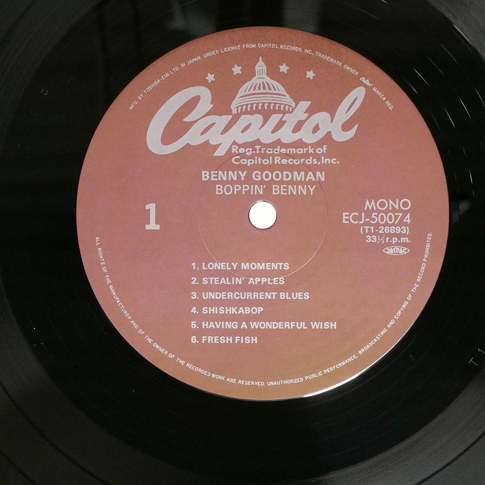 帯 国内盤 BENNY GOODMAN/BOPPIN' BENNY/CAPITOL LP - メルカリ