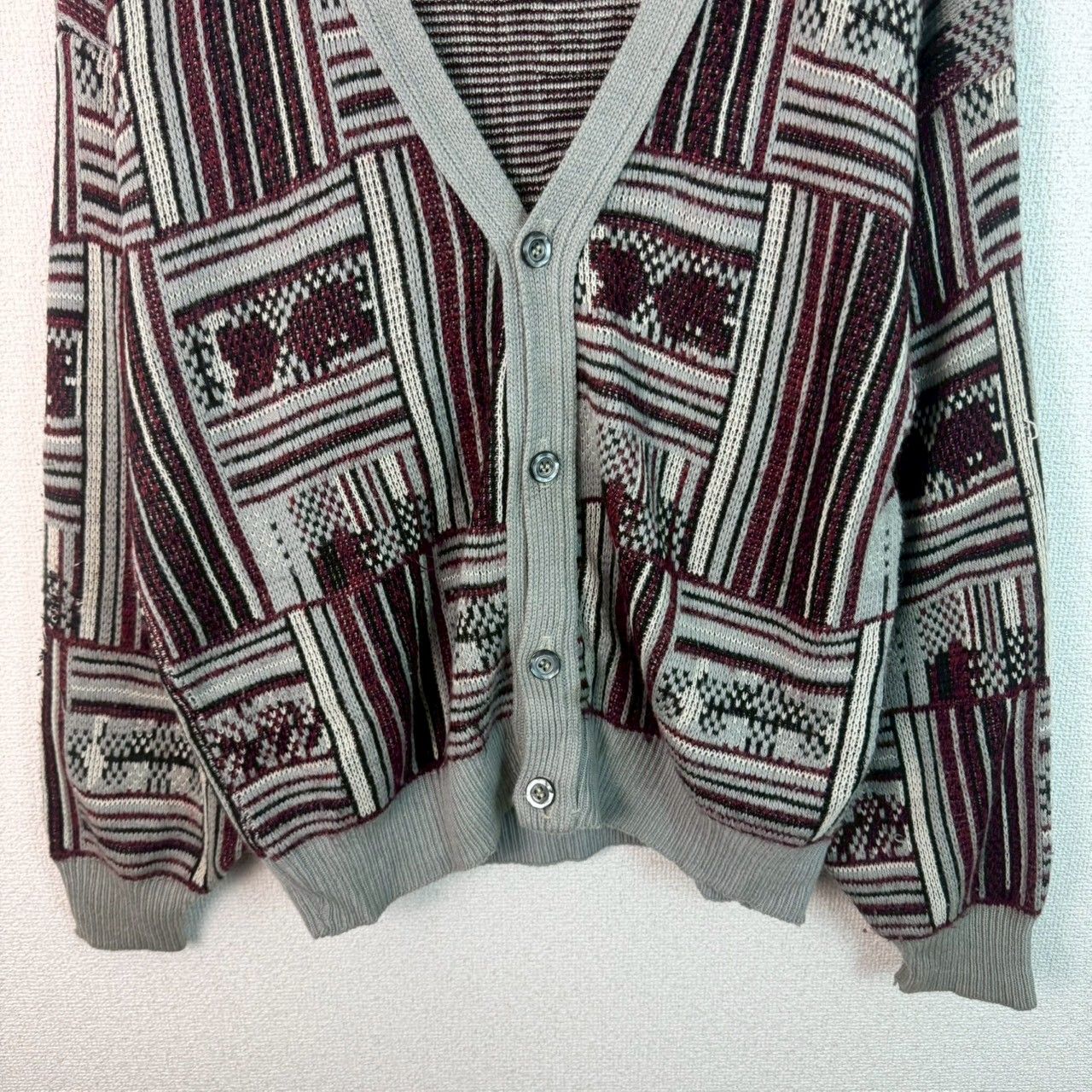 90s POPLAR CLASSICS US製 ポプラクラシックス 総柄 ニット