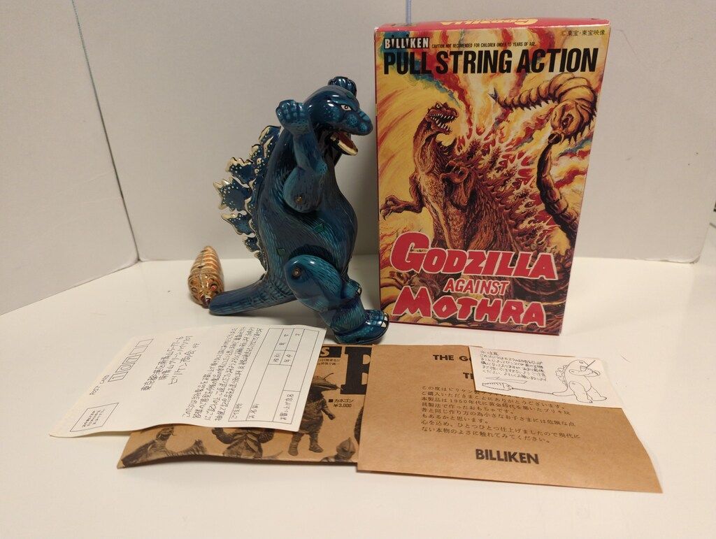 【新品】ビリケン商会 ゼンマイ歩行ブリキ ゴジラ グリーン 新品】ビリケン商会 ゼンマイ歩行ブリキ ゴジラ グリーン ビリケン商会