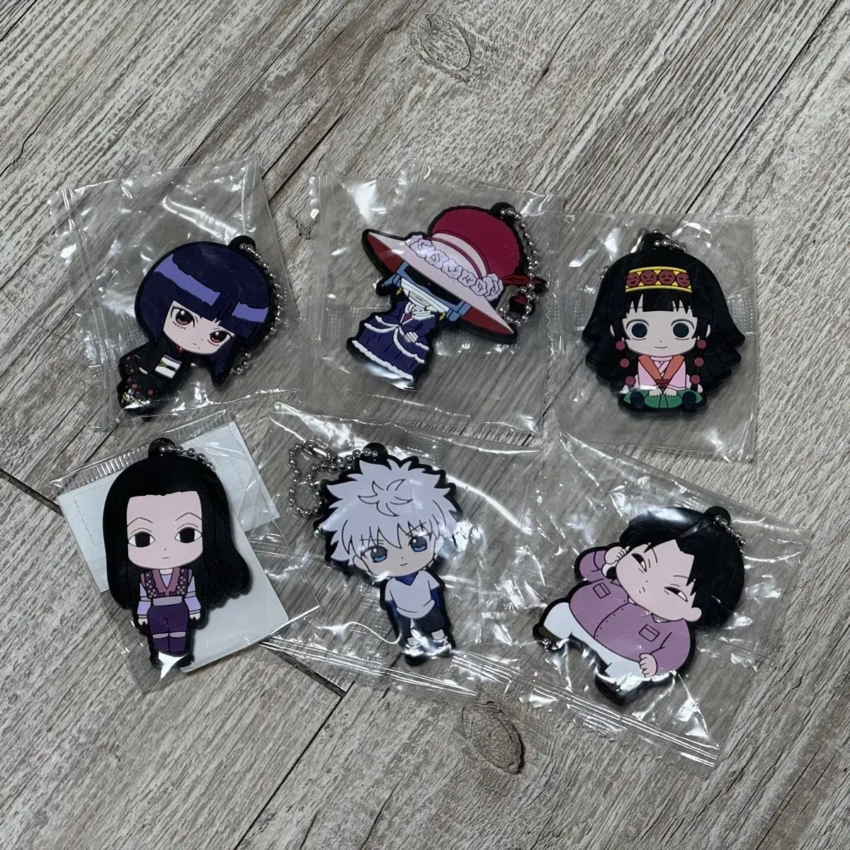未開封/まとめ売り) HUNTER×HUNTER ゾルディック FAMILY ラバー 