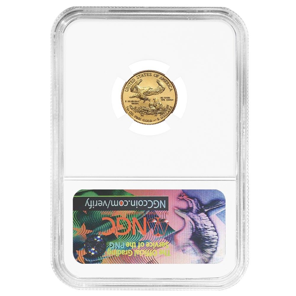 2018年 5ドル アメリカンゴールドイーグル 1/10オンス NGC MS70 FDI