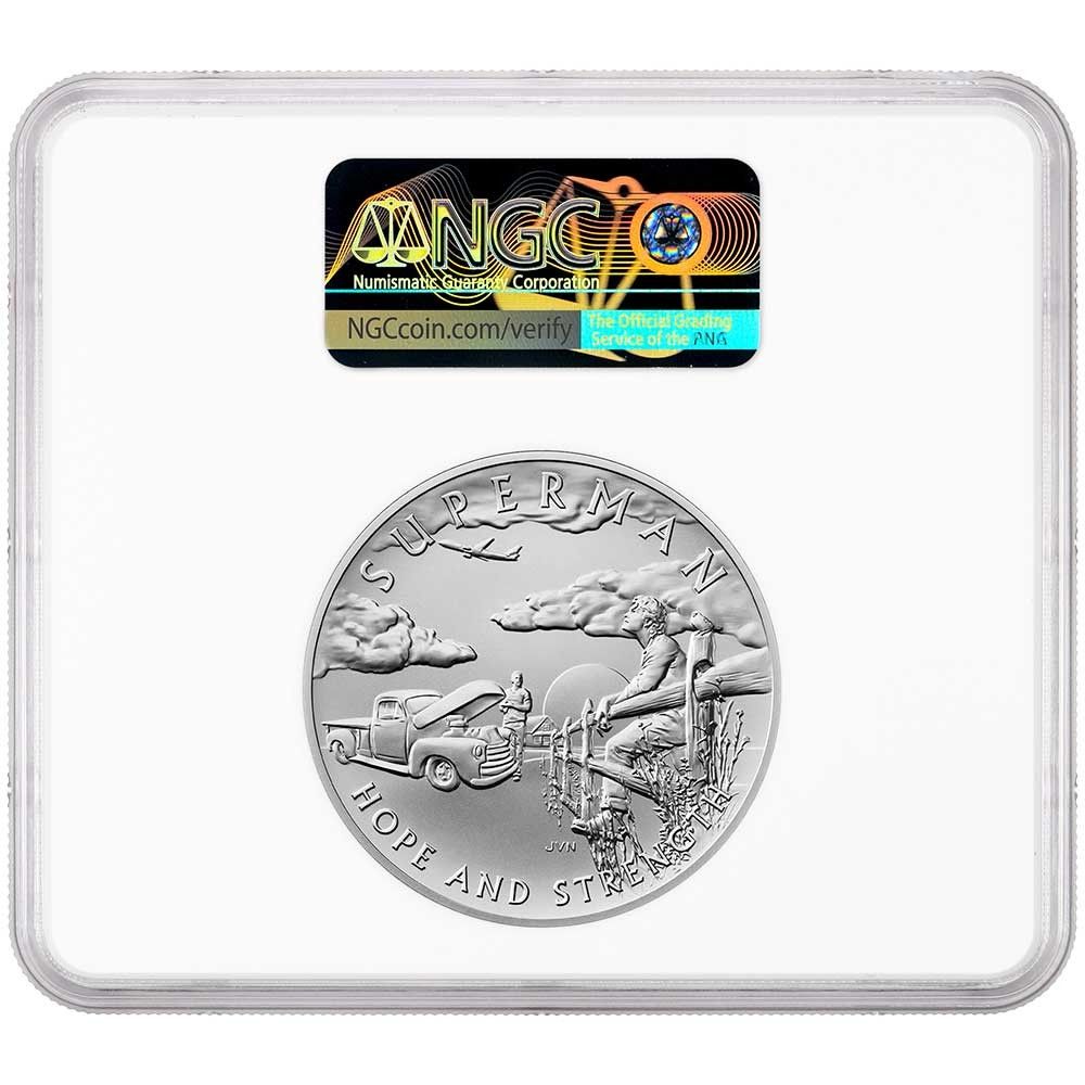 2025年 スーパーマン DCコミックス 2.5オンス シルバーメダル NGC MS69