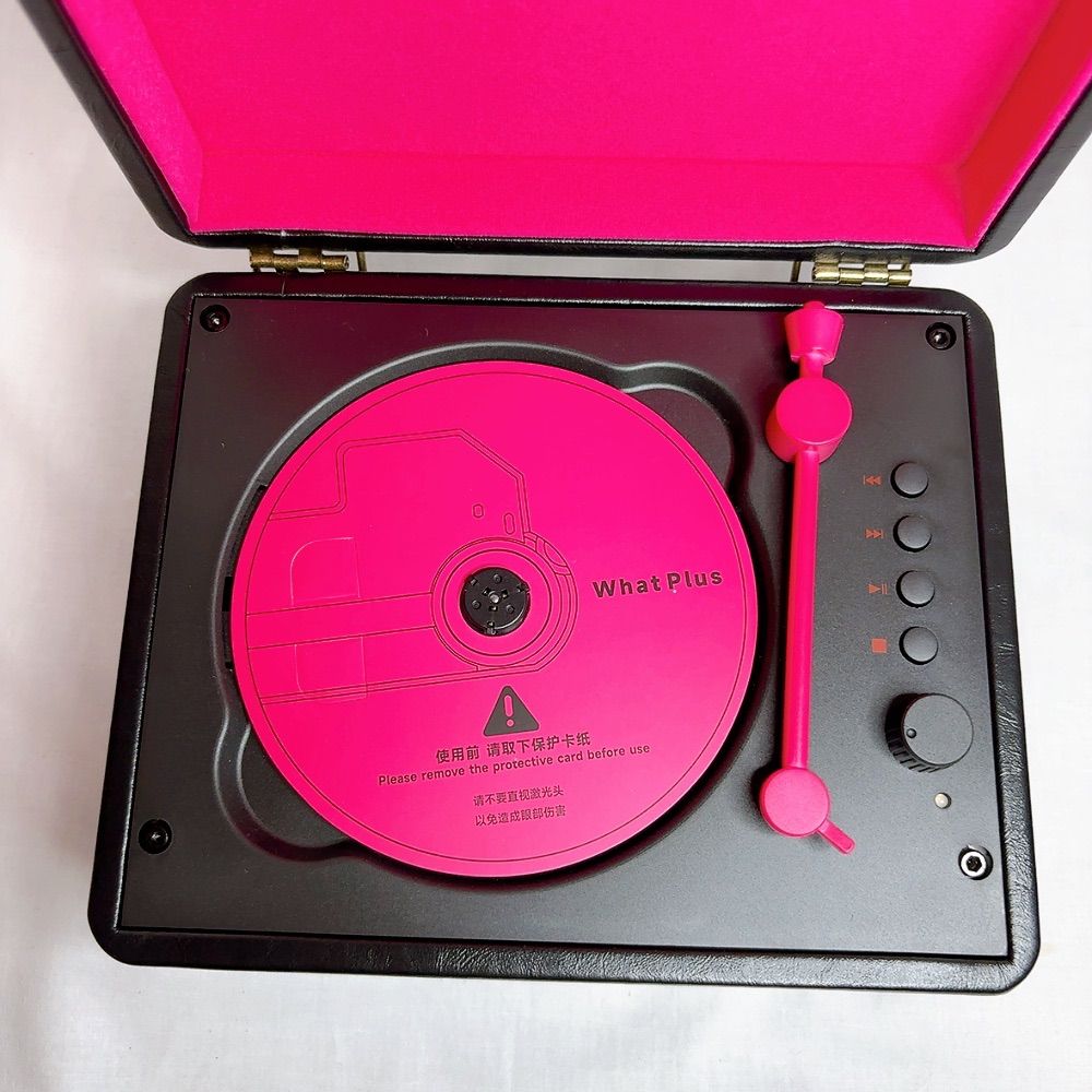 未使用に近い美品】CDプレイヤー WhatPlus C300 ポータブルCD