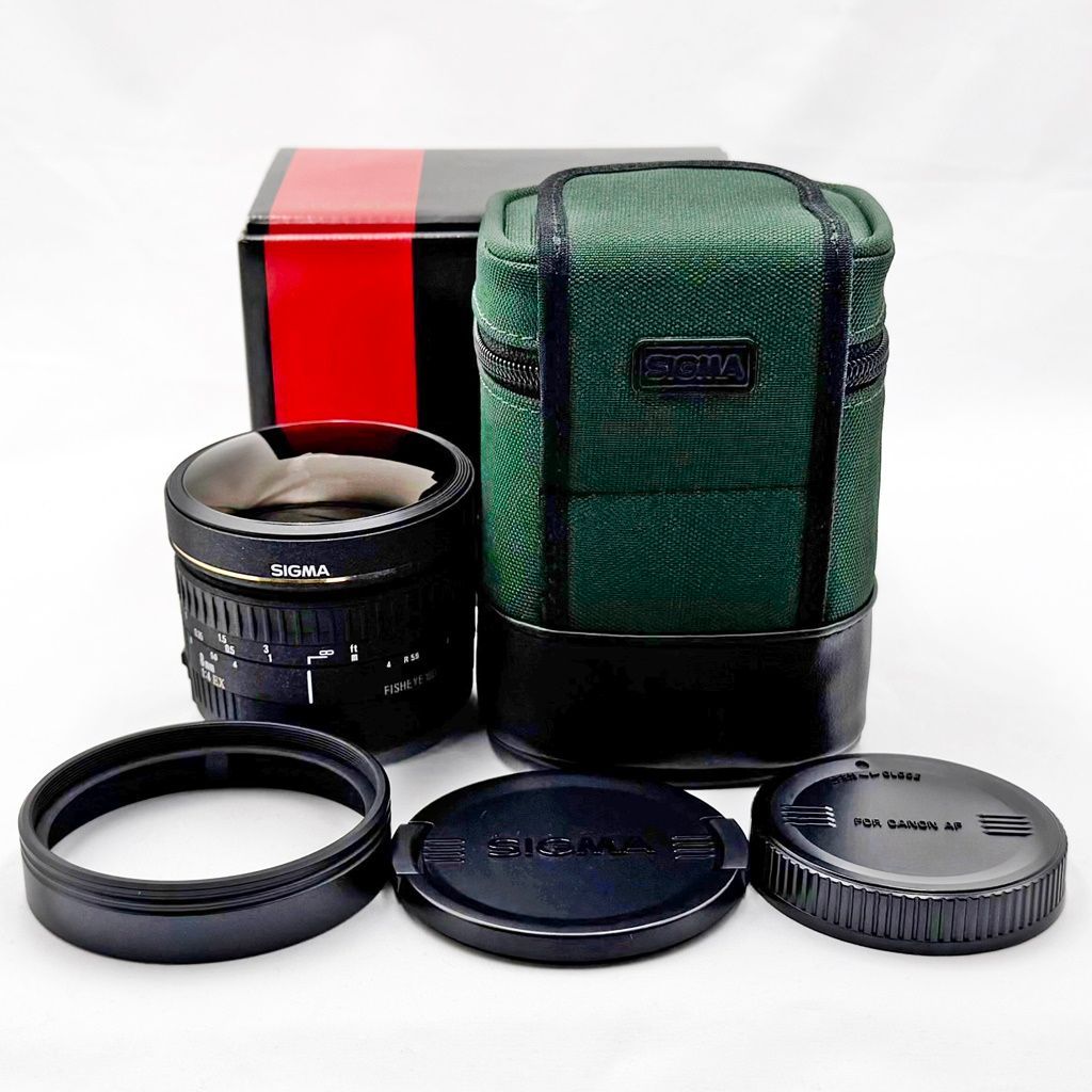 美品】シグマ SIGMA 8mm F4 EX FISHEYE キヤノン用 一眼レフ
