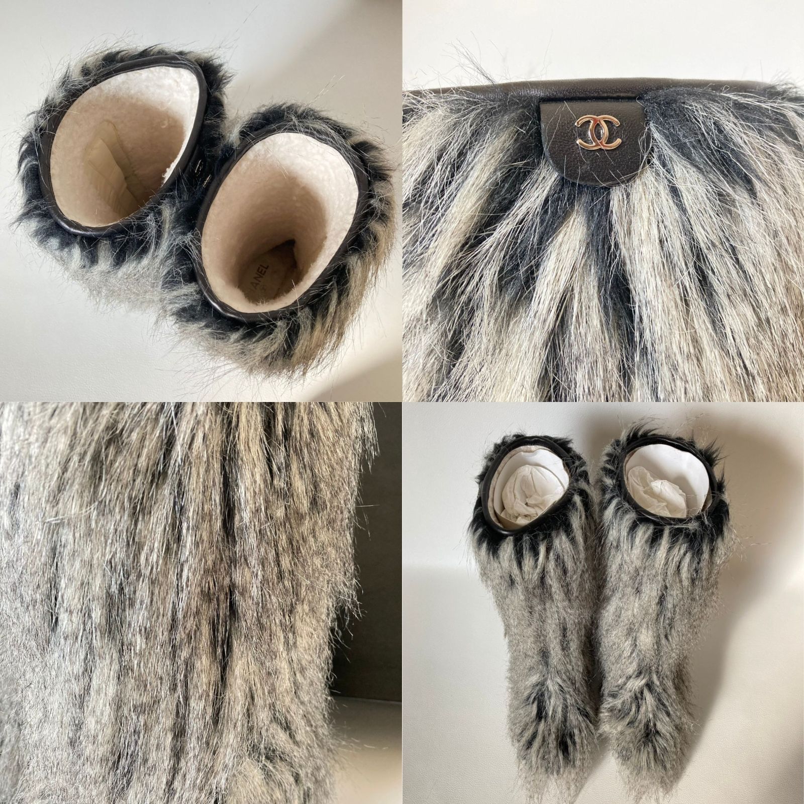 新品未使用】 CHANEL シャネル ファンタジー ファーブーツ レディース