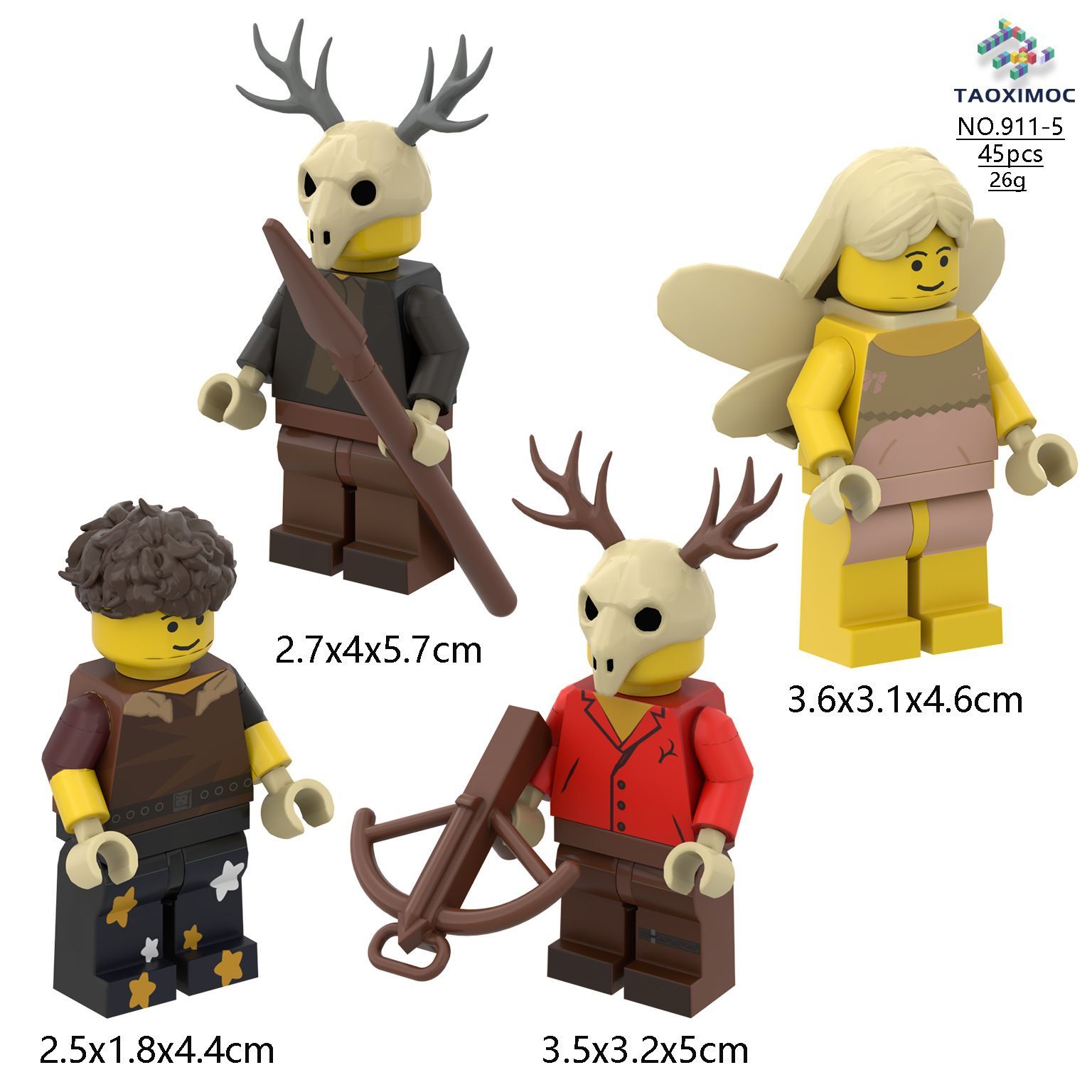 新入荷】99 Nights in the Forest LEGO互換 ミニフィグ 4体セット