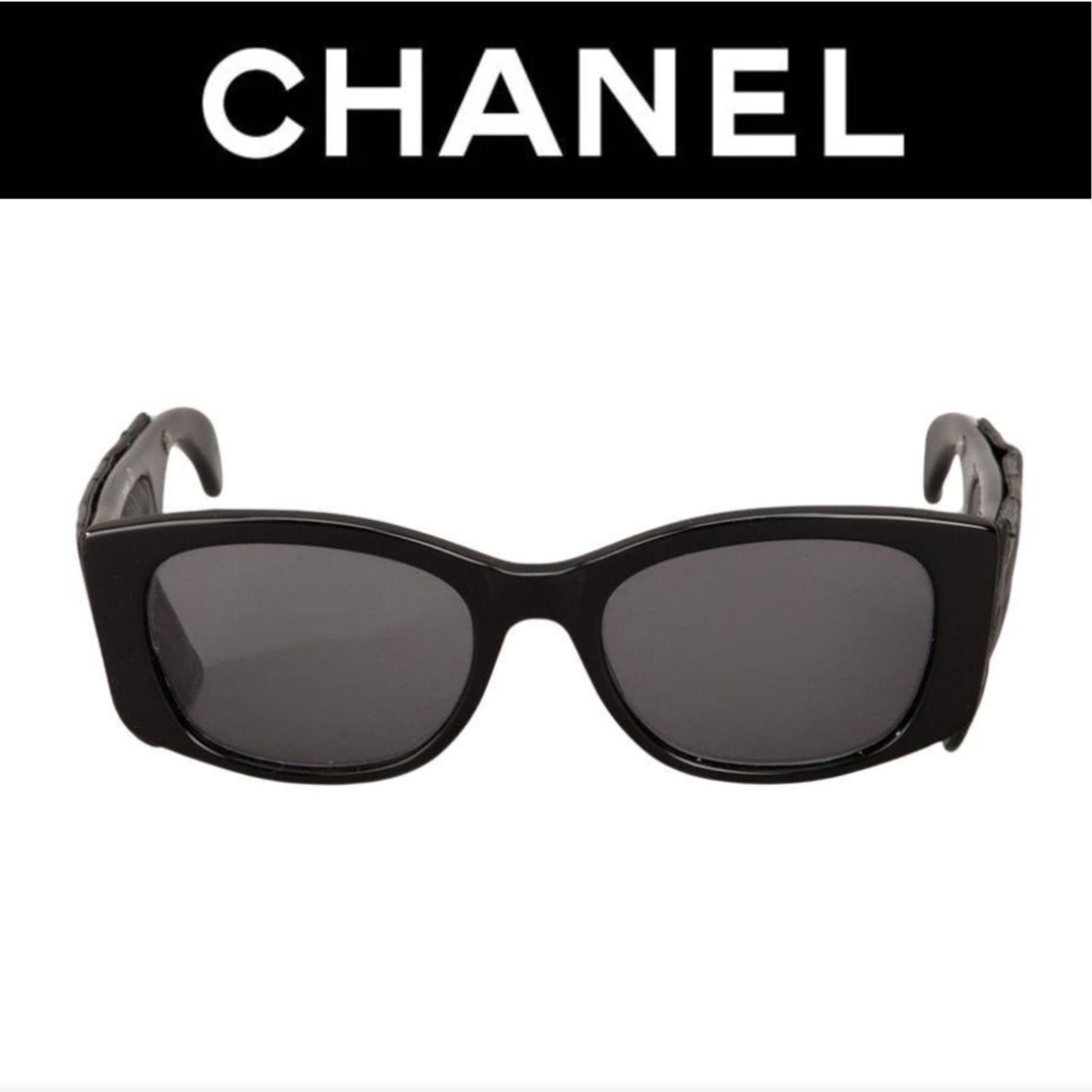 新品級/極美品】 CHANEL シャネル 1988 サングラス マトラッセレザー