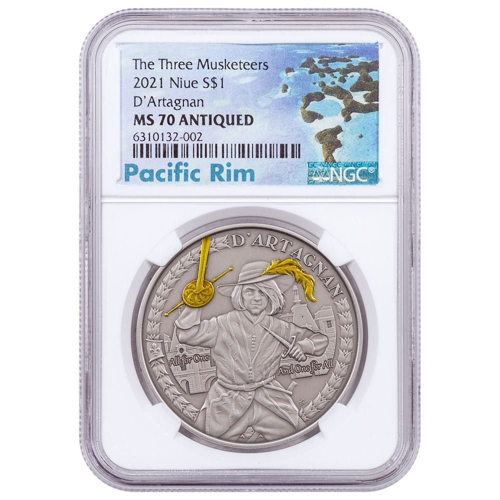 2021年 1ドル スリー・マーケティアーズとダルタニャン 1オンス