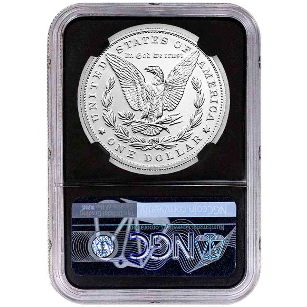 2023年 1ドル モルガン銀貨 NGC MS70 発行初日 .999 シルバーラベル