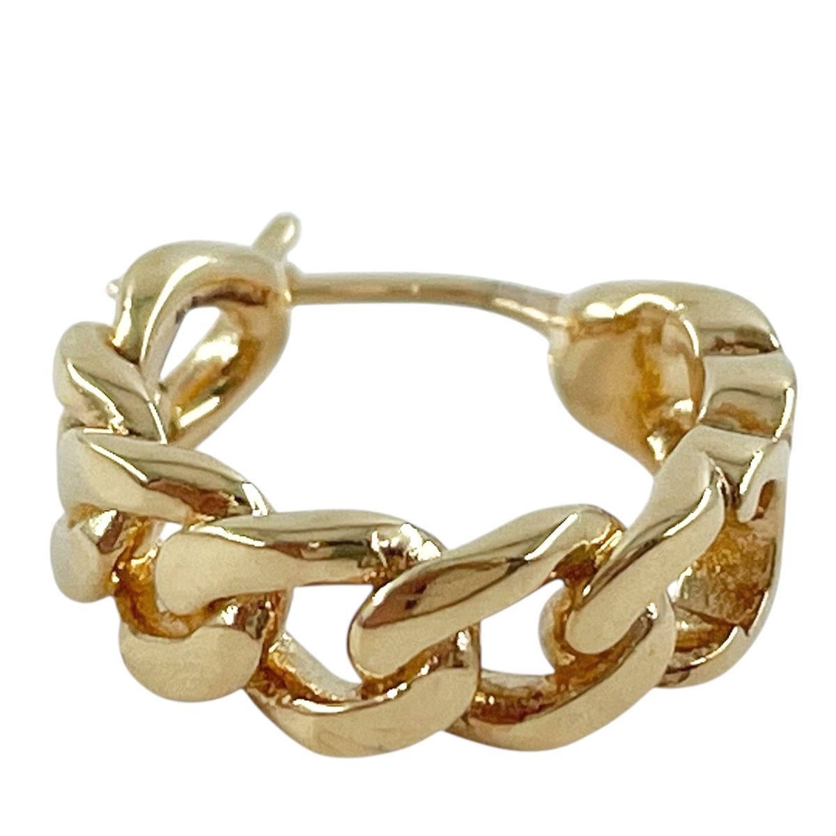 中古】 CELINE セリーヌ トリオンフ フープピアス ゴールド 片耳