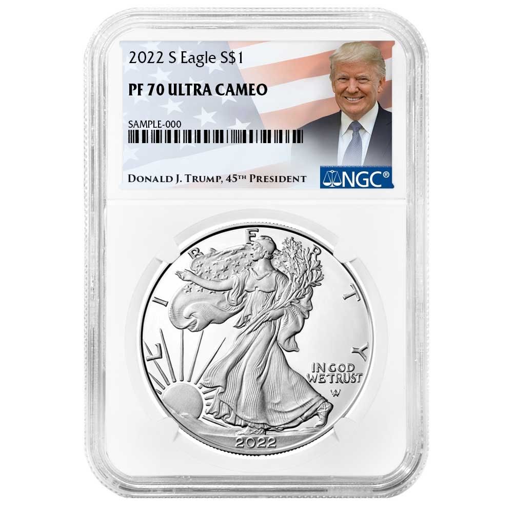 2022-S プルーフ 1ドル アメリカン シルバー イーグル NGC PF70UC