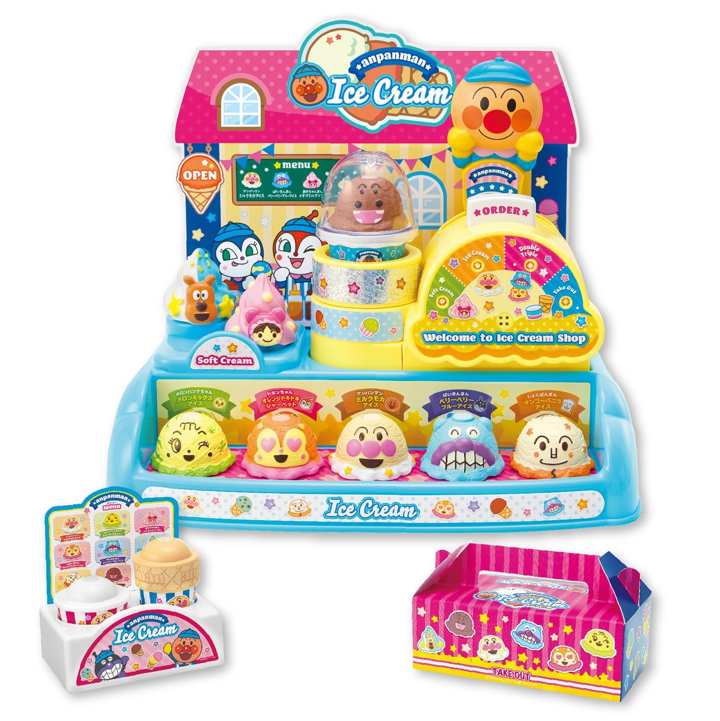 正規品，品質保証 ジョイパレット(JOYPALETTE) くるくるメロディステージ♪ アンパンマンのだいすきアイスやさんSP その他