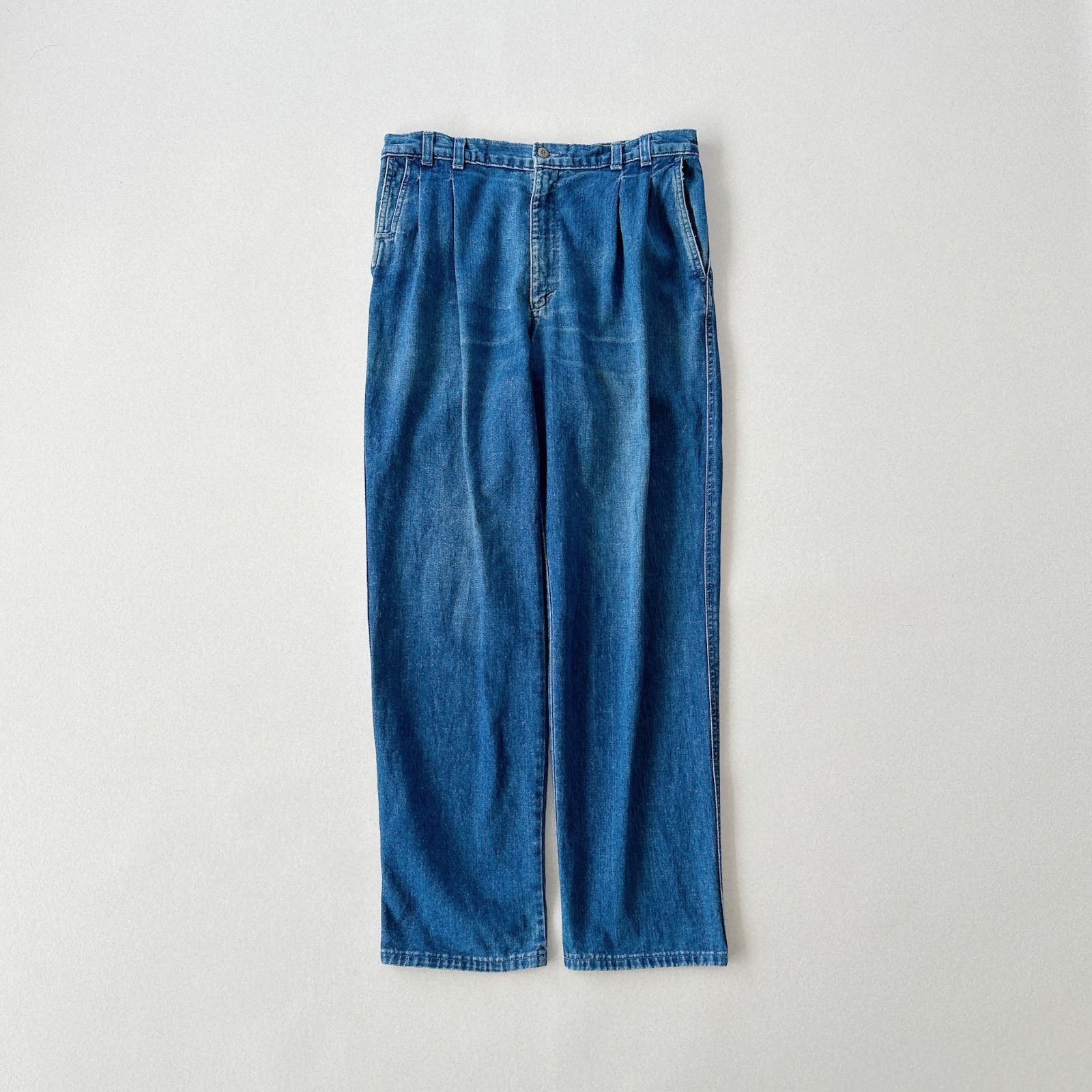 古着 90s ドッカーズ デニム ツータックスラックス ワイド ブルー usa製 DOCKERS 90s old デニムスラックス ツータック ワイドパンツ - メルカリ