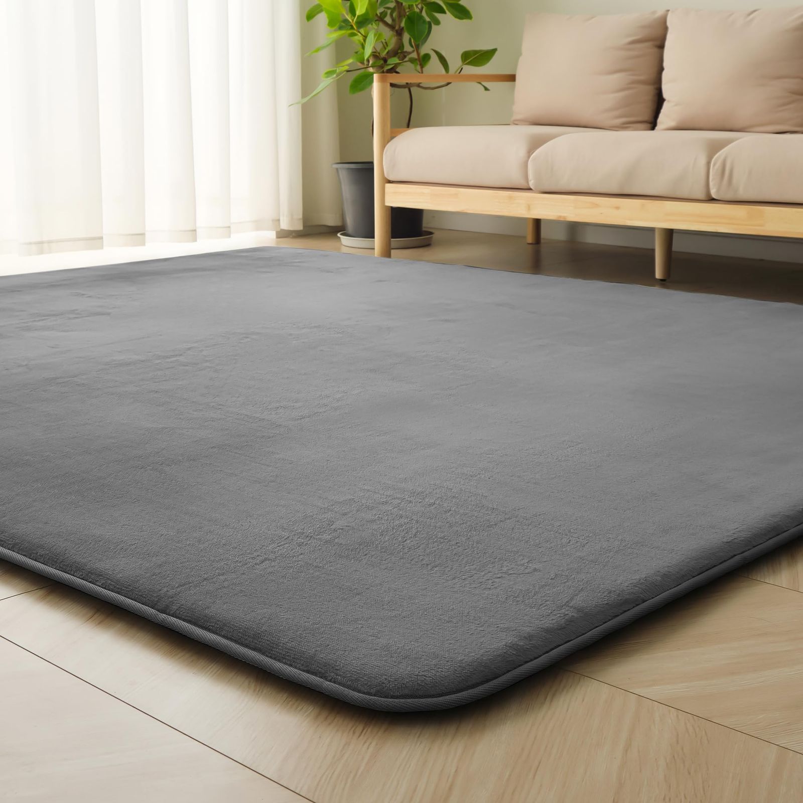 ＨＡＲＵＭＩＮ 極厚30mm カーペット 高反発 200×250cm アイボリー HARUMIN 極厚30mm カーペット ラグ 厚手 約3畳 ラグマット 絨毯