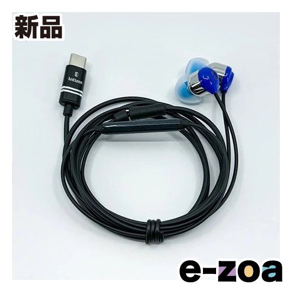 Thumbnail of intime TYPE-C Earphones Midori NEO Canal Type / with Microphone & Controller / Sky Blue O2-SN-BLC (2620957)