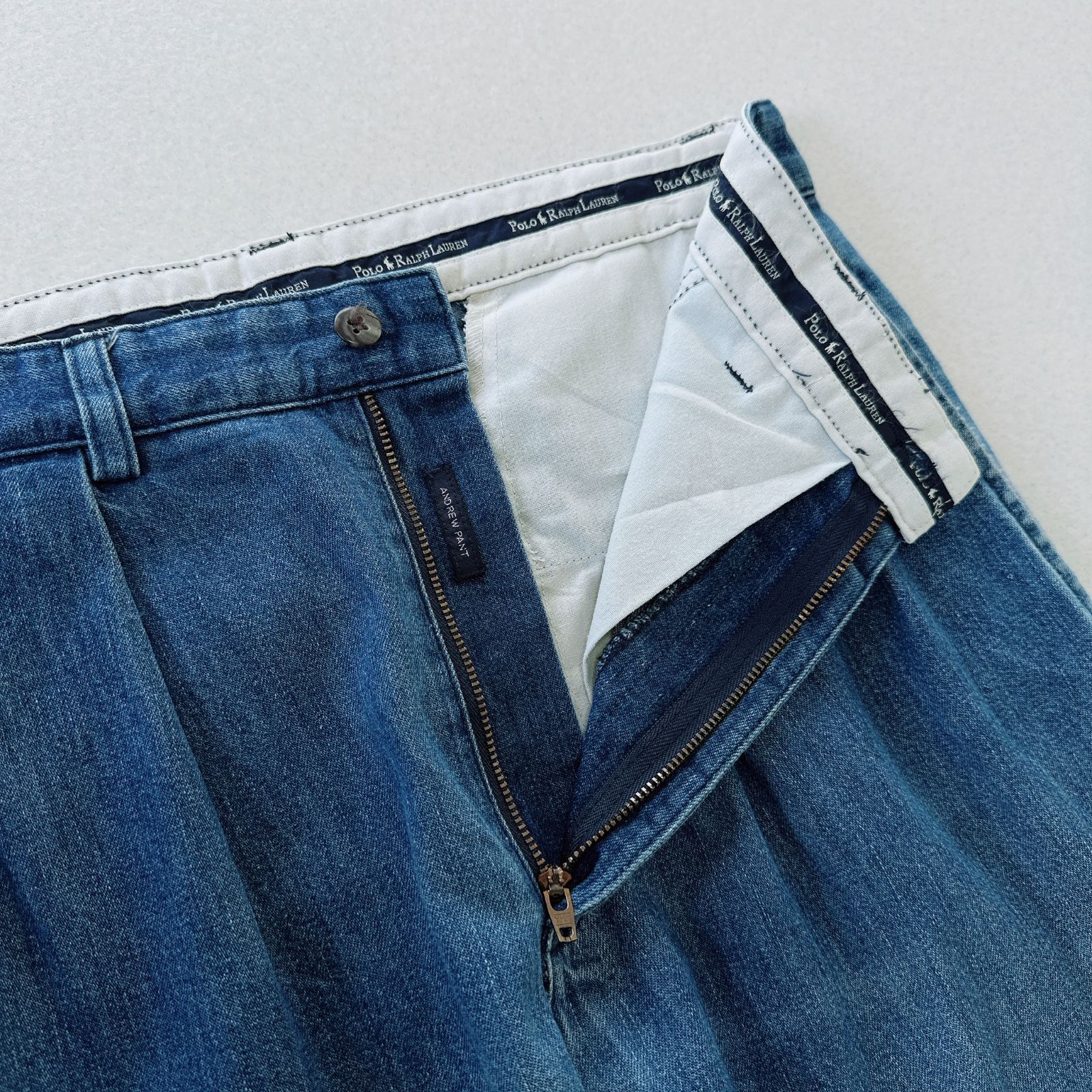 小売 Polo Ralph Lauren ANDREW Denim PANT 90s デニムスラックス 30×32