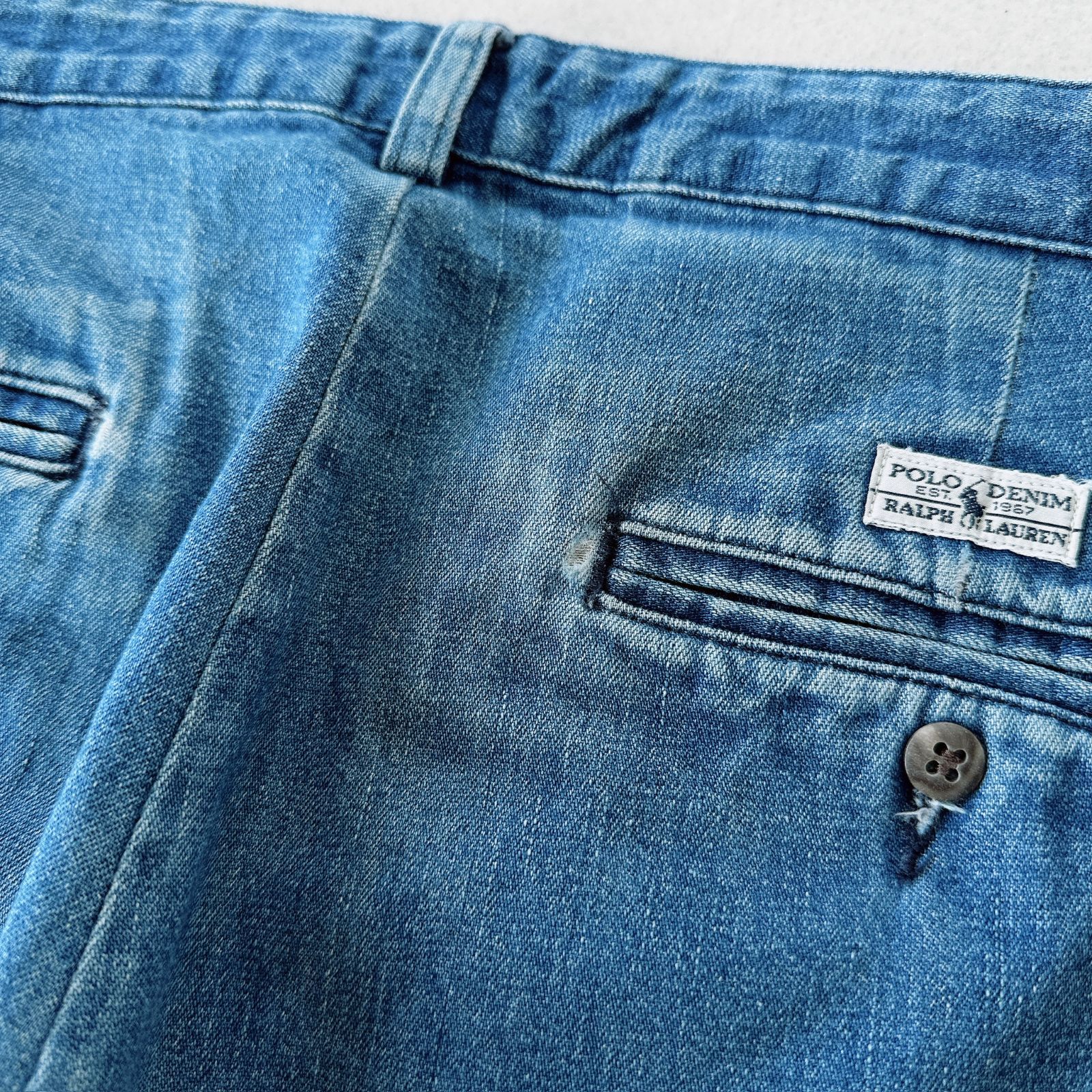Polo Ralph Lauren ANDREW Denim PANT 90s デニムスラックス 30×32 