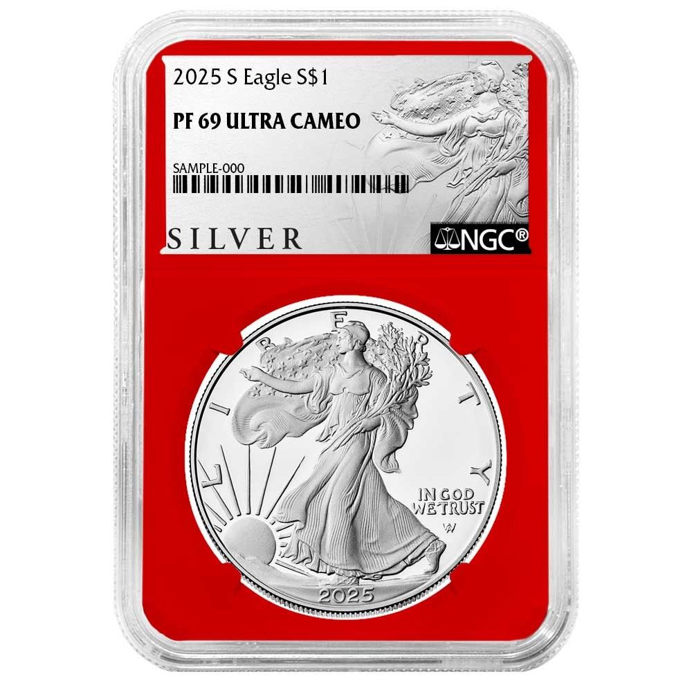 2025-S プルーフ $1 アメリカン シルバー イーグル NGC PF69UC ALS
