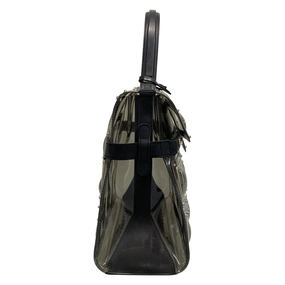 DELVAUX(デルボー) ハンドバッグ タンペートGM クリア×黒 2018年限定