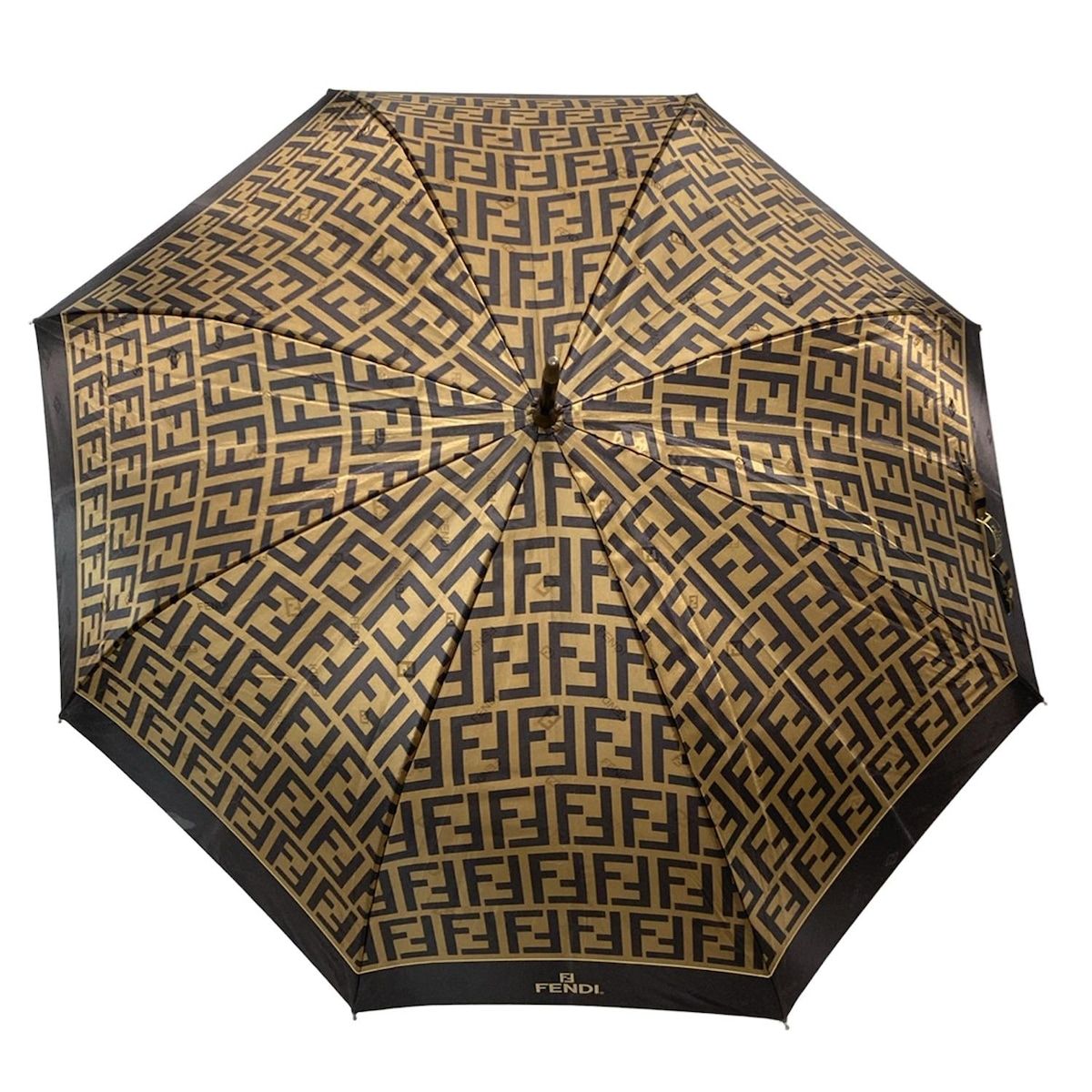 FENDI フェンディ 長傘 ズッカ柄 ブラウン FENDI(フェンディ) 傘 - ブラウン×ダークブラウン ズッカ柄 - メルカリ
