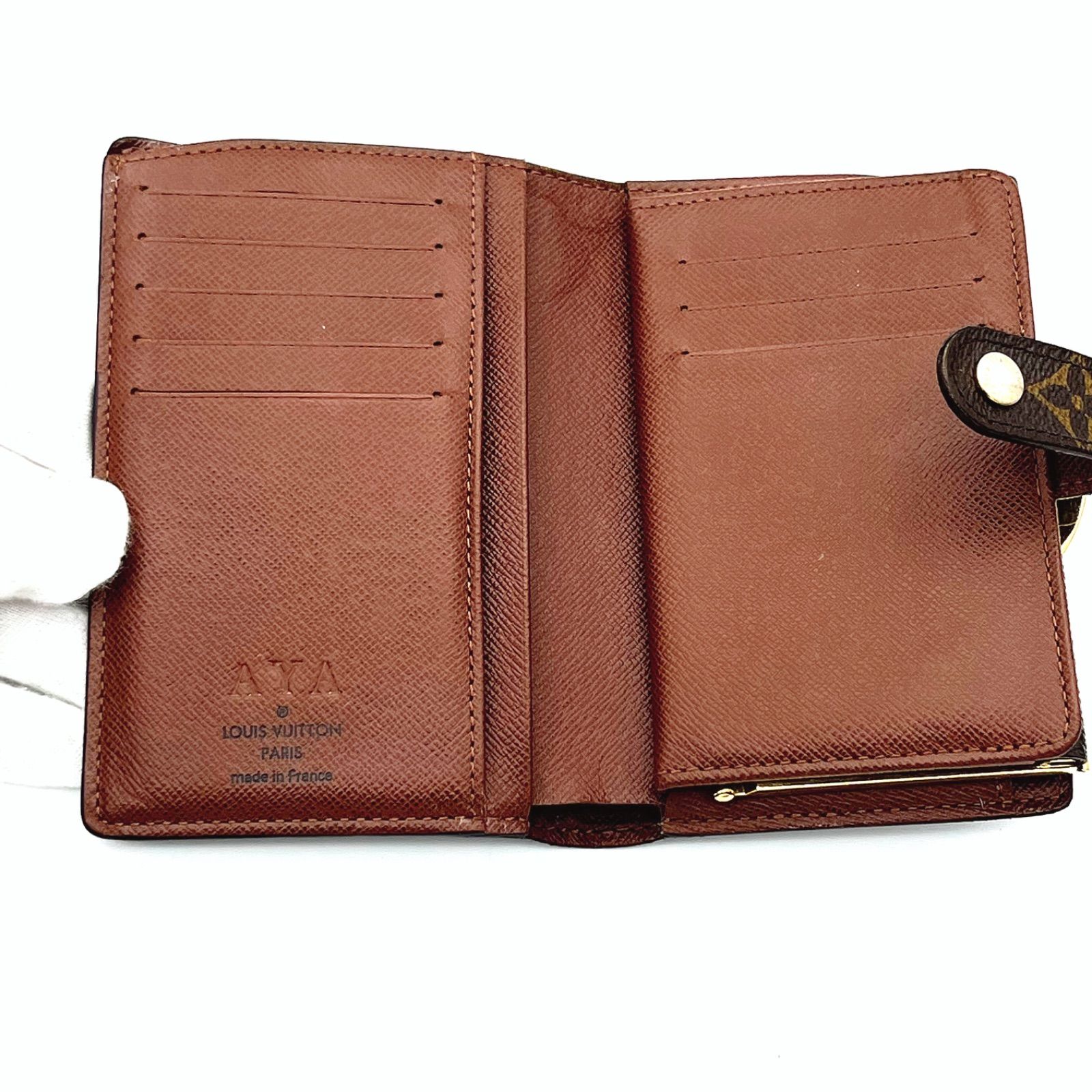 新型】【美品】ルイヴィトン モノグラム ヴィエノワ がま口 折財布