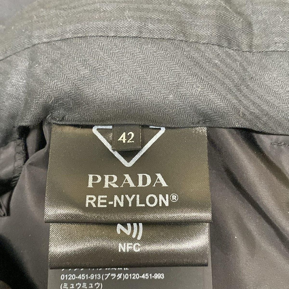 PRADA(プラダ) ハーフパンツ サイズ42 M レディース - 22Y884 黒 膝丈