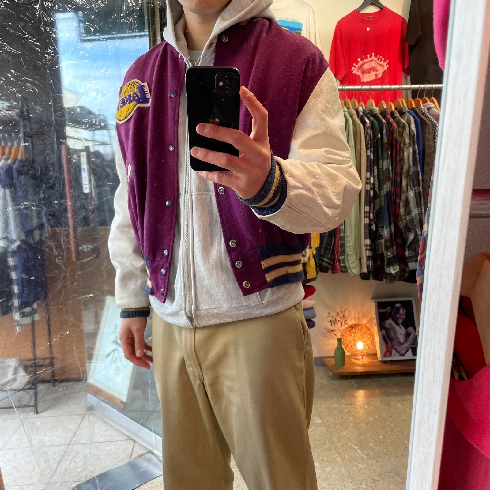 80s〜 USA製 【NBA】 LA Lakers DeLONG製 スタジャン size.L - メルカリ