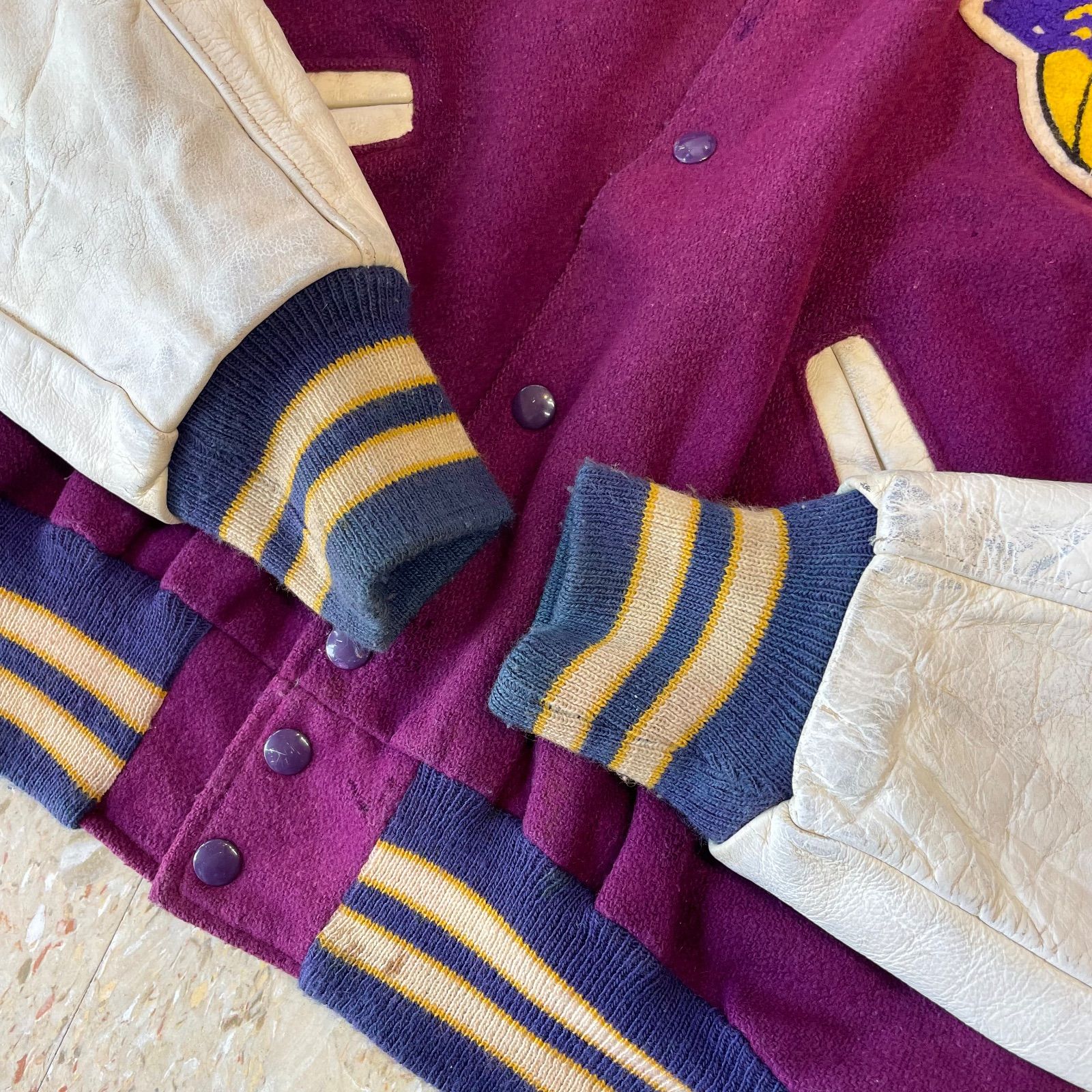 80s〜 USA製 【NBA】 LA Lakers DeLONG製 スタジャン size.L - メルカリ