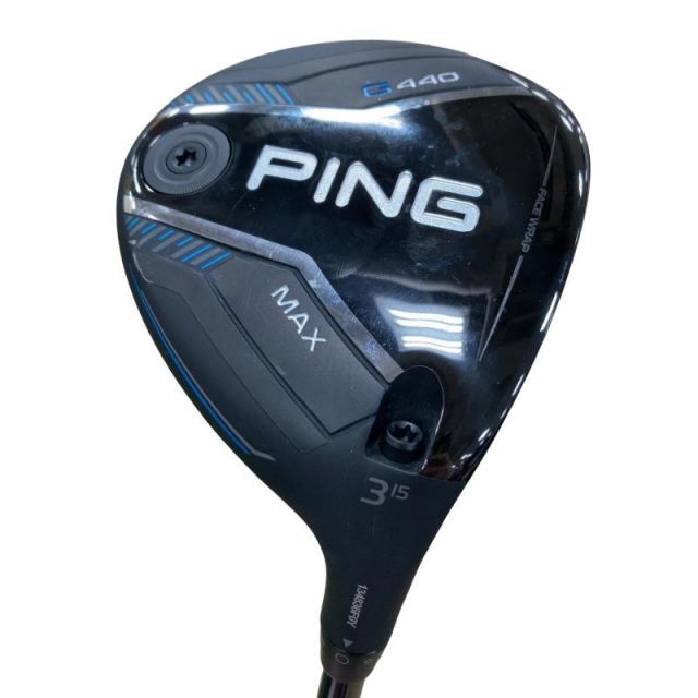 PING G440 MAX 3W 15度 TOUR 2.0 BLACK 65/S PING G440 MAX Fairway 15° 3 Wood TOUR 2.0 Black 75 X-Flex +Cover