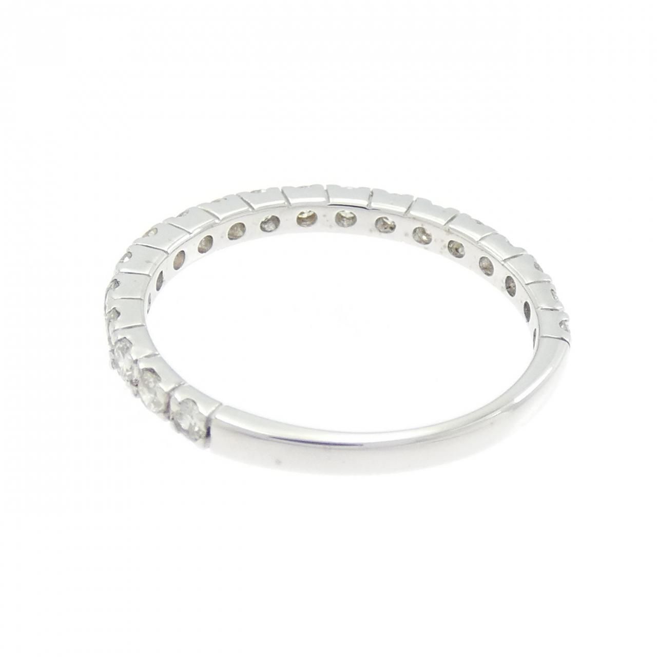 K18WG ハーフエタニティ ダイヤモンド リング 0.49CT - メルカリ