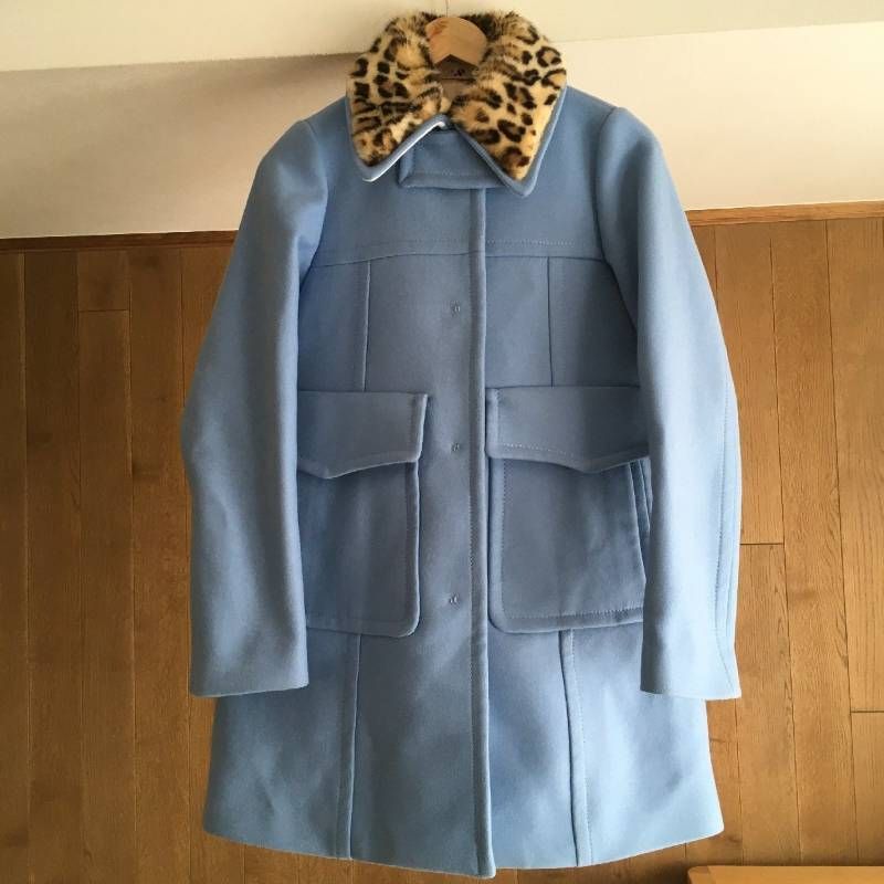 美品 N°21 numero ventuno(ヌメロヴェントゥーノ) 人気 ファー付き ロング コート36 ヌメロヴェントゥーノ　N°21 ロングコート