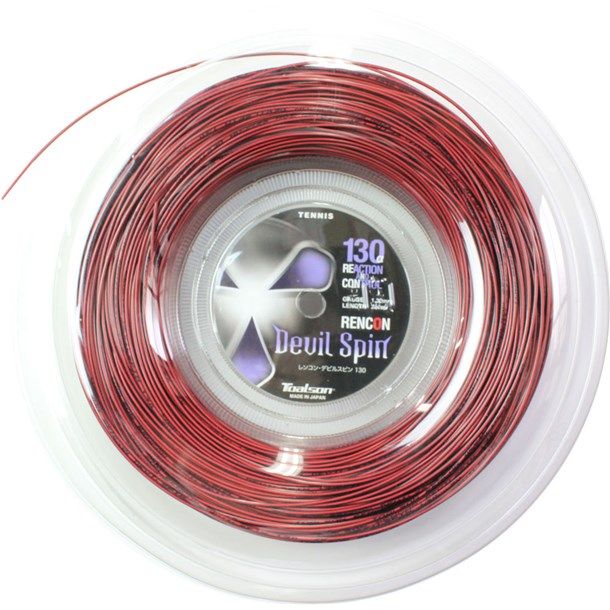 トアルソン TOALSON RENCONデビルスピン130 レッド テニス硬式 ガット (7353010r)、選択