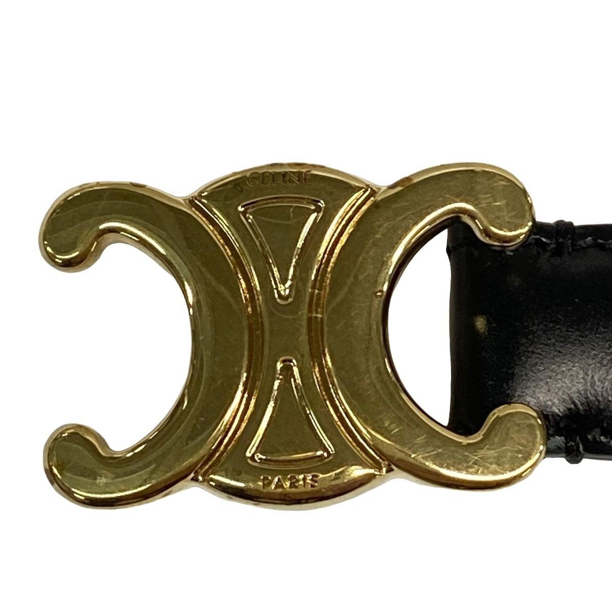 CELINE(セリーヌ) ベルト 70 スモール 18MM トリオンフ ベルト 黒