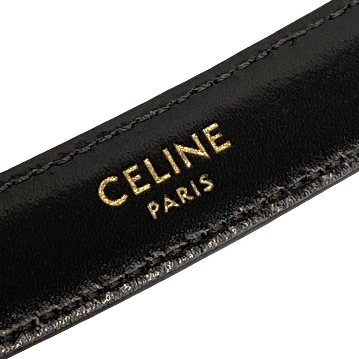【都内正規店で購入】CELINE トリオンフベルト　スモール　ブラック　70 都内正規店で購入】CELINE トリオンフベルト スモール ブラック 70