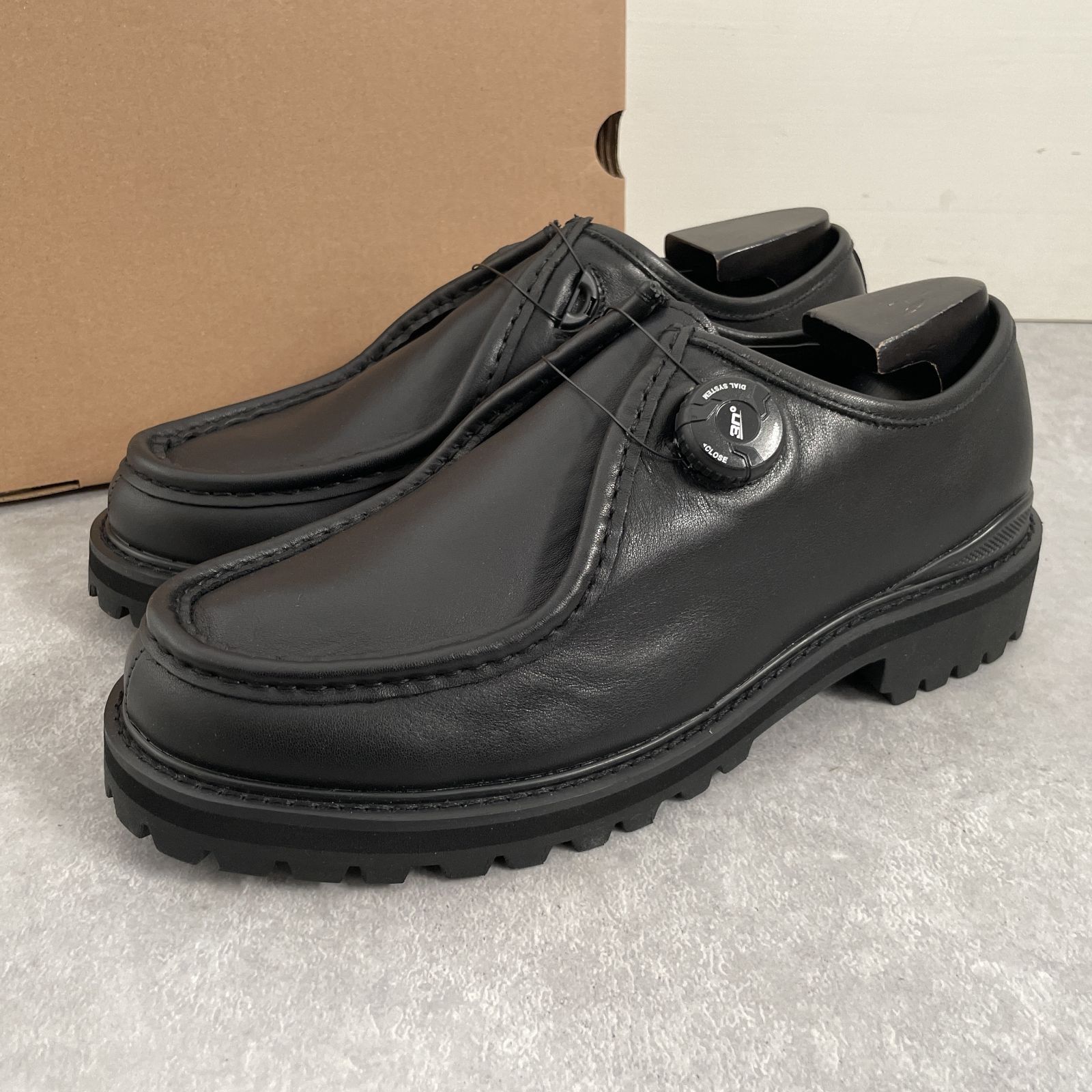 定価2.7万 PG × Steven Alan KNOCK BLACK LEATHER レザー シューズ 