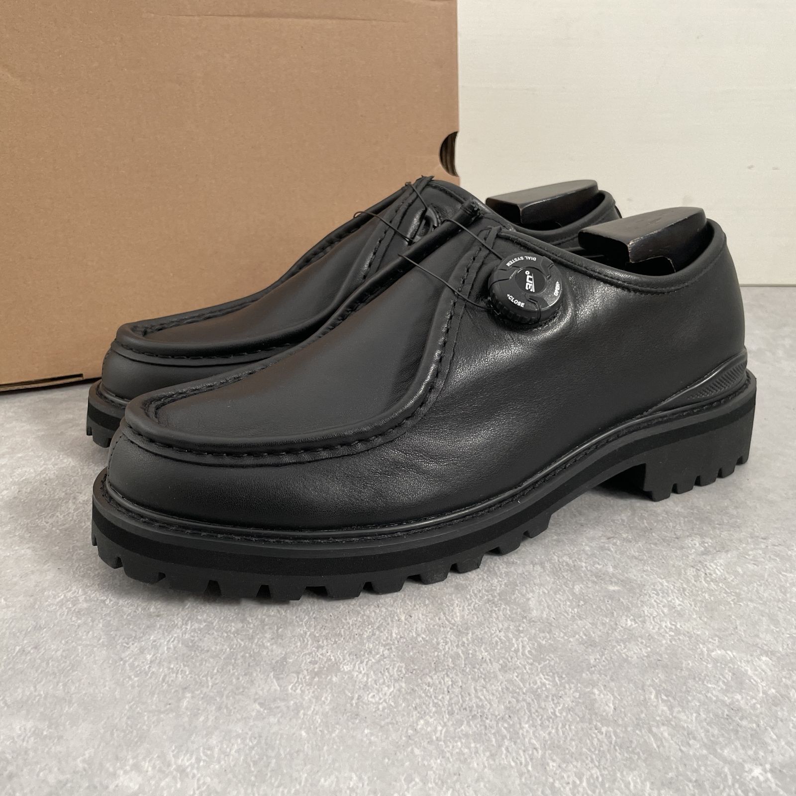 定価2.7万 PG × Steven Alan KNOCK BLACK LEATHER レザー シューズ