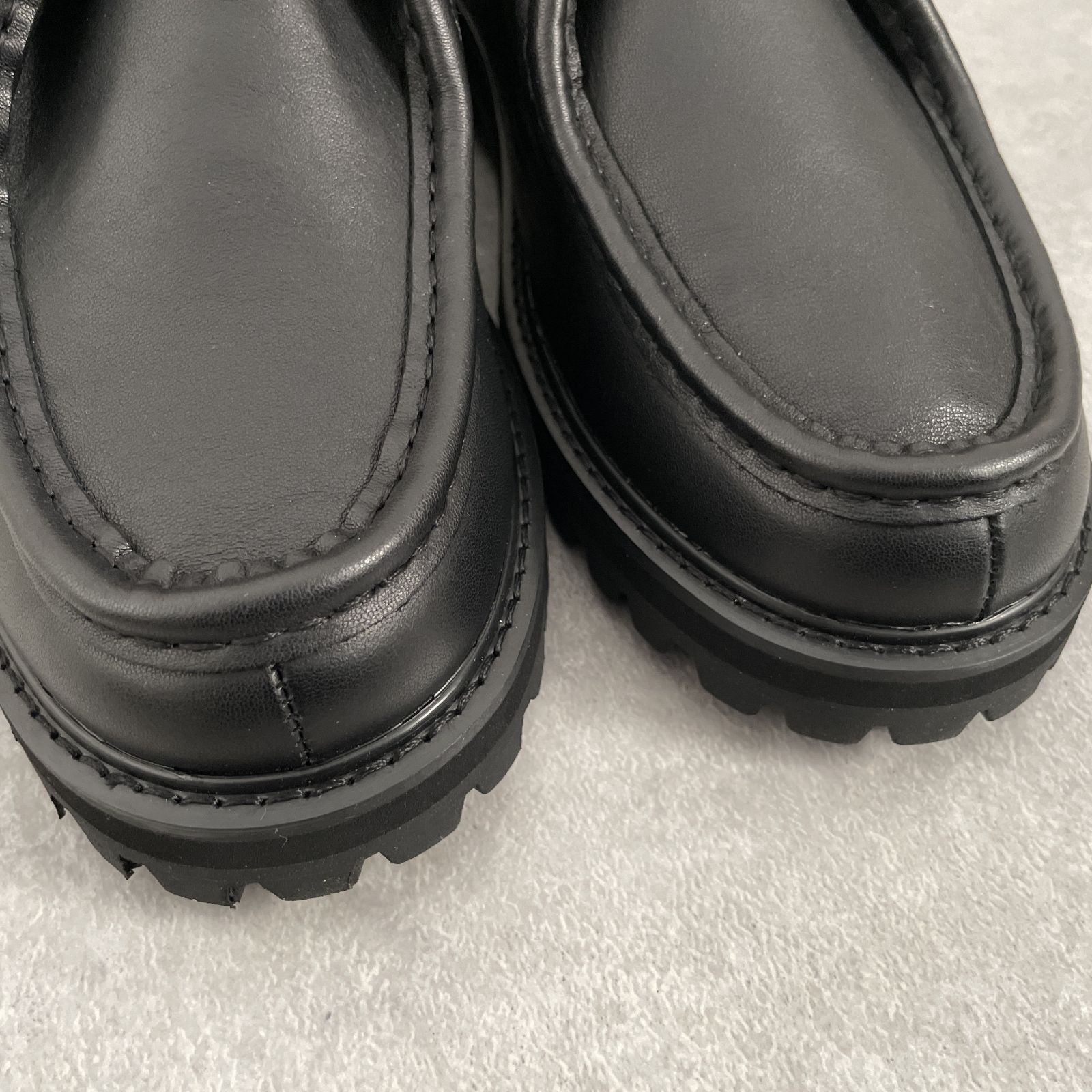 定価2.7万 PG × Steven Alan KNOCK BLACK LEATHER レザー シューズ 