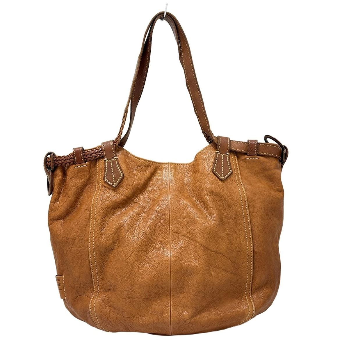 genten(ゲンテン) トートバッグ - ブラウン レザー - メルカリ