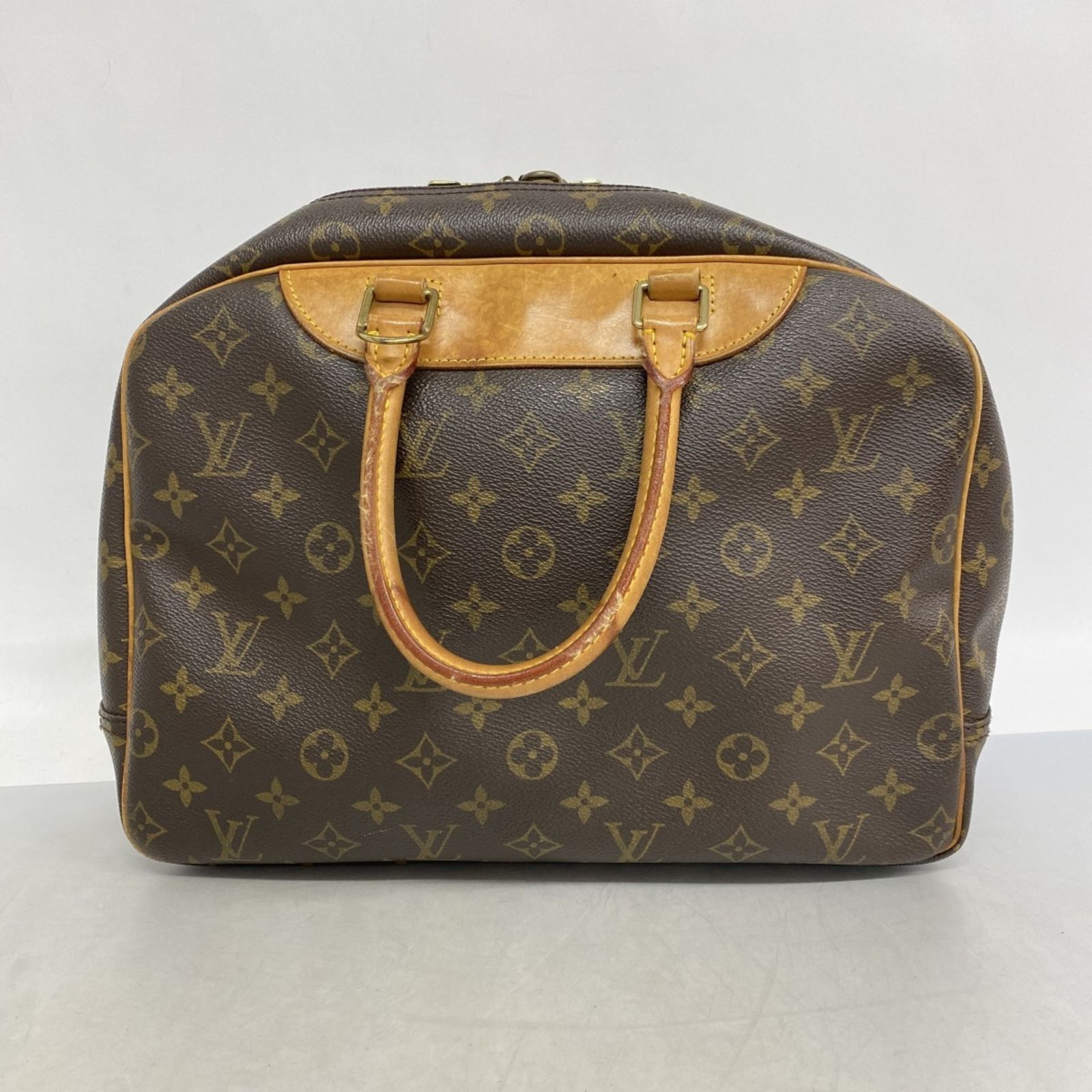 リョウ【美品】ルイヴィトン モノグラム ドーヴィル ハンドバッグ ブラウン LOUIS VUITTON ルイヴィトン モノグラム ドーヴィル ブラウン M47270